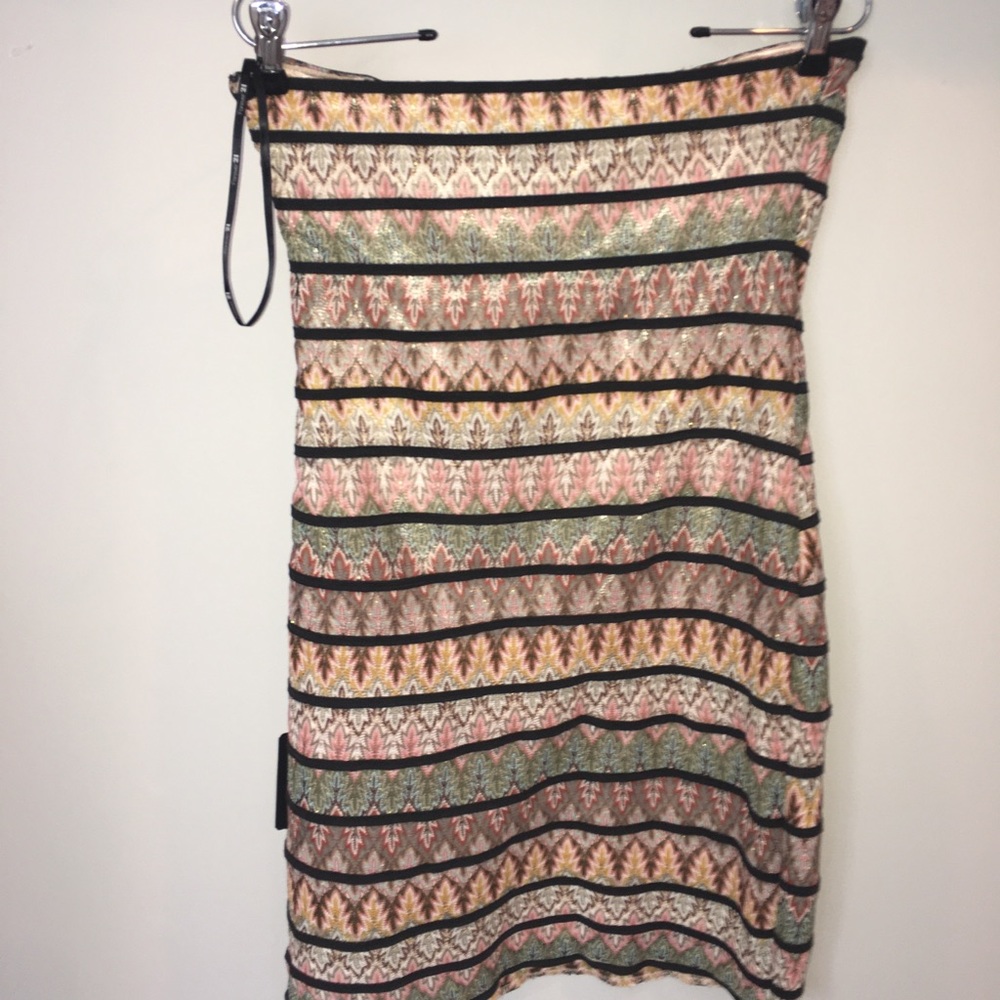 Forever 21 strapless multicolored dress size M